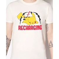 Recharging Pikachu T Shirt - Pokémon