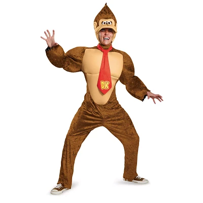 Adult Donkey Kong Muscle Plus Costume - Super Mario Bros.