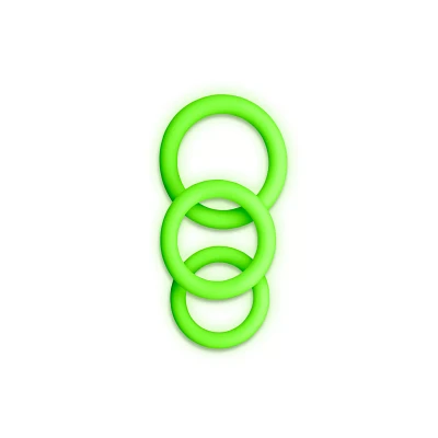 Glow in the Dark Cock Rings - 3 Pack