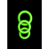 Glow in the Dark Cock Rings - 3 Pack