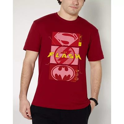 Stacked Superhero Logo T Shirt - The Flash