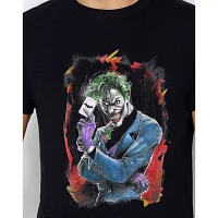 Black Joker T Shirt - Warner Bros. 100