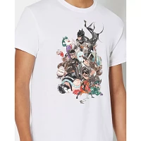 Batman Sketched Characters T Shirt - WB 100