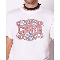 Groovy Floral Coke T Shirt - Coca-Cola
