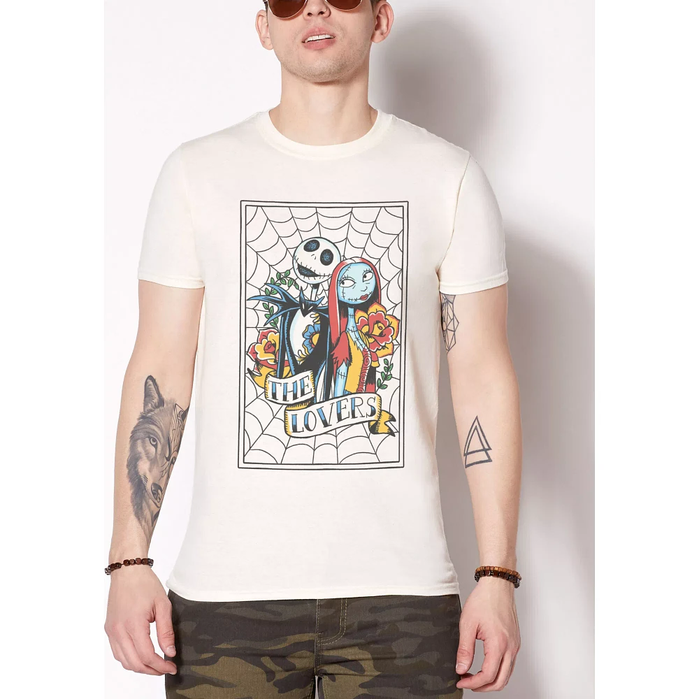 Jack Skellington and Sally Lovers Tattoo T Shirt - The Nightmare Before Christmas