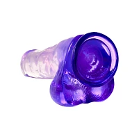 King Cock Realistic Suction Cup 6 Inch Dildo with Purple Balls