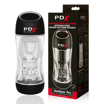 20-Function ViewTube Pro See-Thru Vibrating Stroker