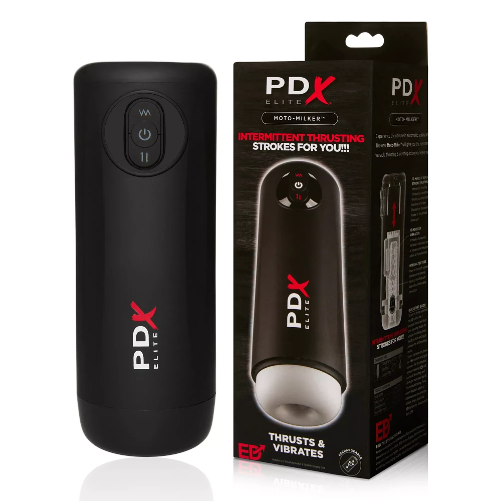 PDX Elite Moto Milker Stroker - 9.75 Inch