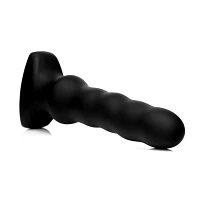 Remote Control 8-Function Squirming Vibrating Butt Plug - 7.3 Inch