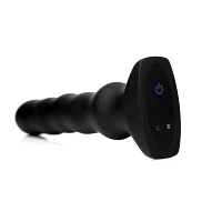 Remote Control 8-Function Squirming Vibrating Butt Plug - 7.3 Inch