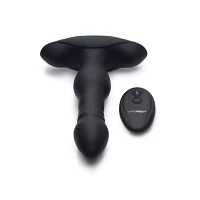 10-Function Remote Control Thrusting Vibrating Butt Plug - 6 Inch
