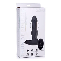 10-Function Remote Control Thrusting Vibrating Butt Plug - 6 Inch