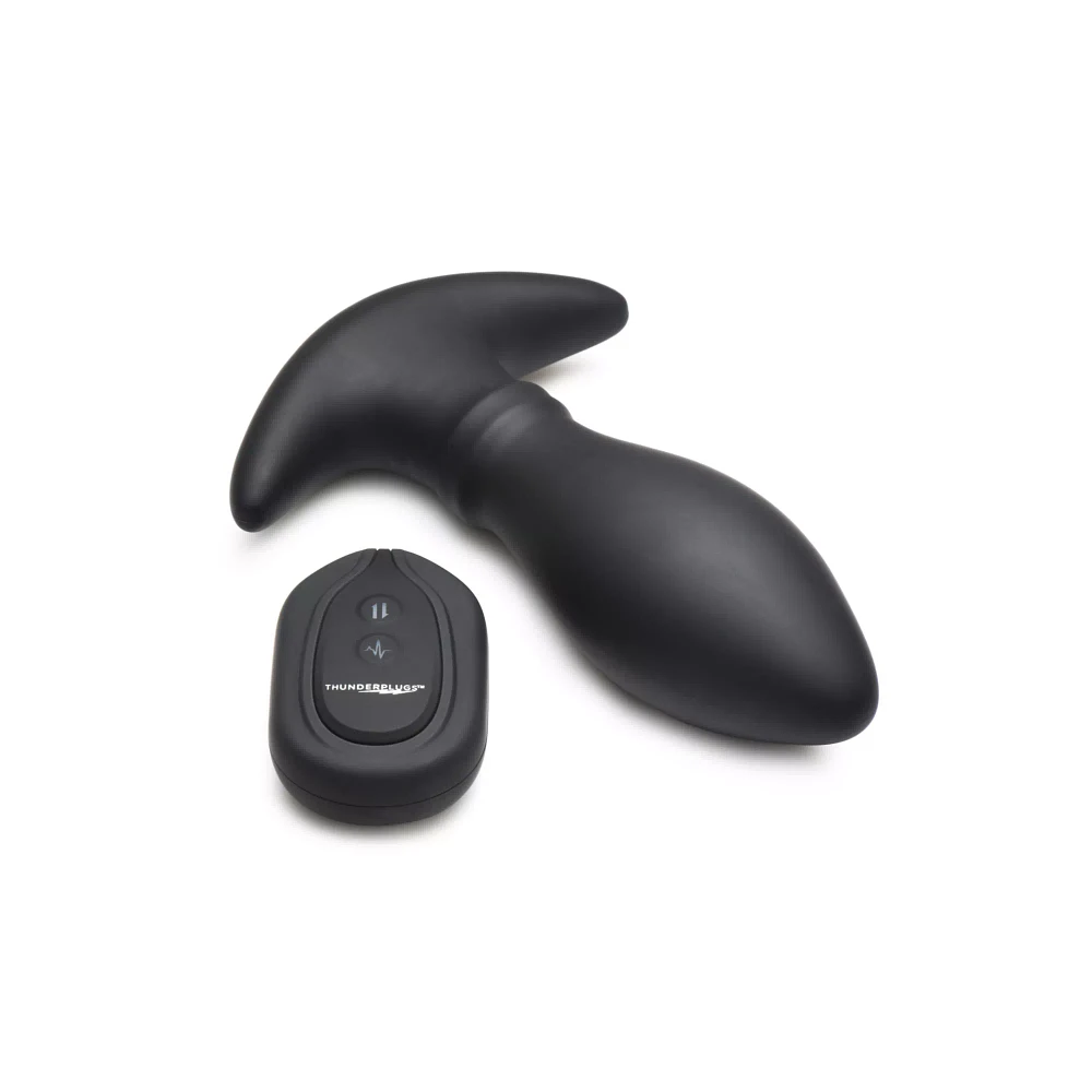 Rim Slide 10-Function Sliding Ring Remote Control Vibrating Butt Plug - 5.3 Inch