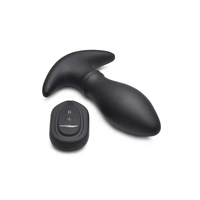 Rim Slide 10-Function Sliding Ring Remote Control Vibrating Butt Plug - 5.3 Inch