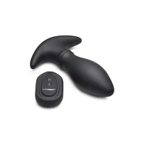Rim Slide 10-Function Sliding Ring Remote Control Vibrating Butt Plug - 5.3 Inch