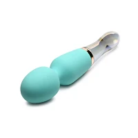Vibraglass 10-Function Waterproof Rechargeable Wand Massager - 8.5 Inch