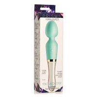 Vibraglass 10-Function Waterproof Rechargeable Wand Massager - 8.5 Inch
