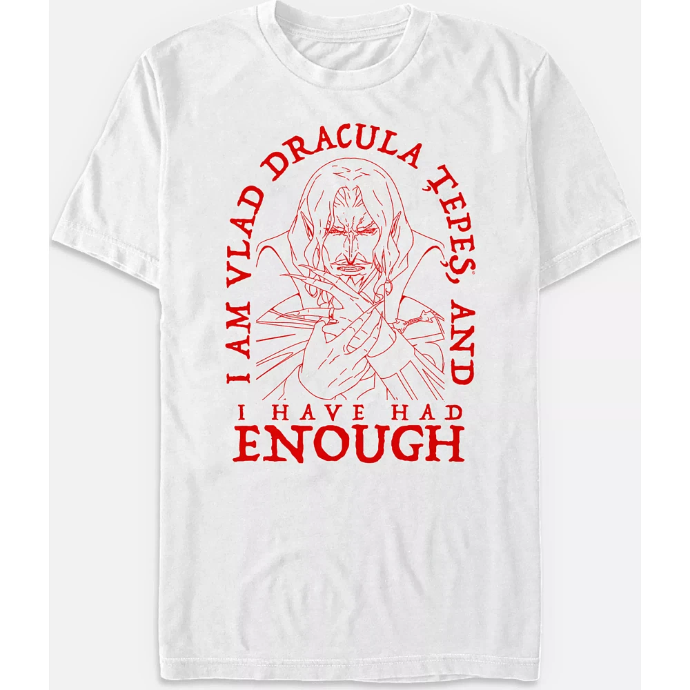 Vlad Dracula Tepes Had Enough T Shirt - Castlevania