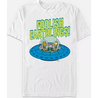 Foolish Earthlings T Shirt - The Simpsons