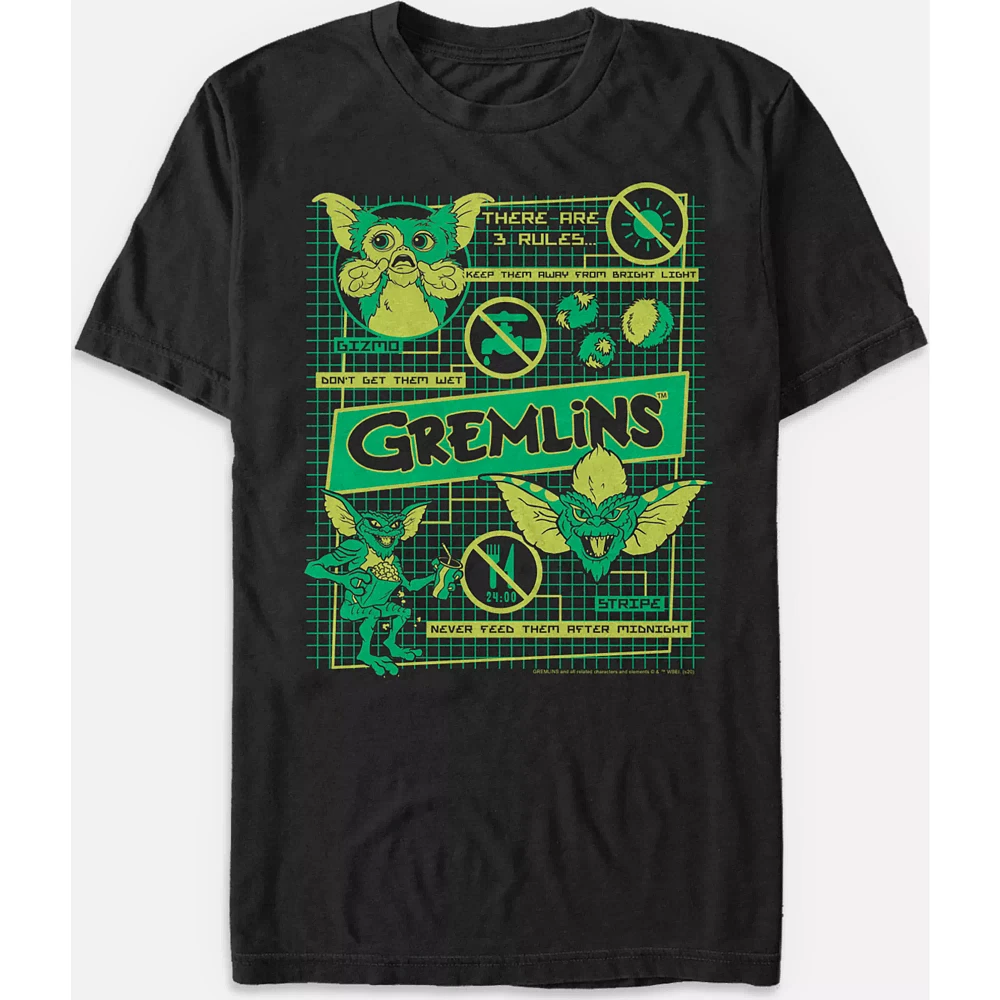 Schematics T Shirt - Gremlins