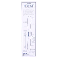 Periwinkle Tryst Duet Double Ended Vibrator - 16 Inch
