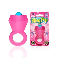 Pink Bling Pop Vibrating Cock Ring