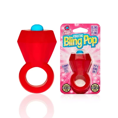 Red Bling Pop Vibrating Cock Ring
