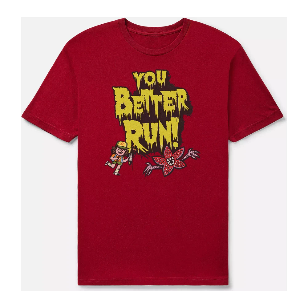 You Better Run T Shirt - Stranger Things