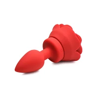 28-Function Vibrating Rose Butt Plug 5.2 Inch - Booty Sparks