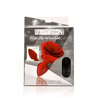 28-Function Vibrating Rose Butt Plug 5.2 Inch - Booty Sparks