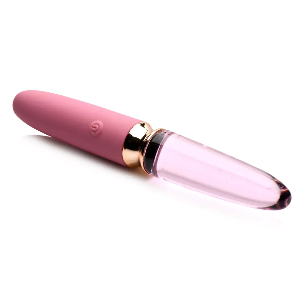 10-Functon Dual Ended Rechargeable Waterproof Vibrator - 7 Inch