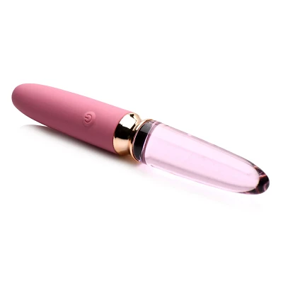 10-Functon Dual Ended Rechargeable Waterproof Vibrator - 7 Inch