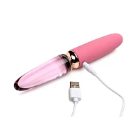 10-Functon Dual Ended Rechargeable Waterproof Vibrator - 7 Inch