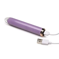10-Function Rechargeable Bullet Vibrator 4.6 Inch - Purple