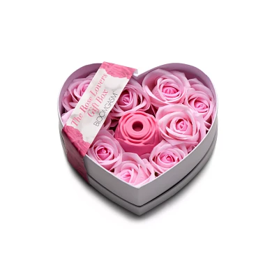10-Function Rose Rechargeable Waterproof Clitoral Stimulator Gift Box Pink - Bloomgasm