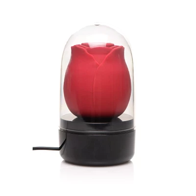 10-Function Enchanted Rose Rechargeable Waterproof Clitoral Stimulator 2.6 Inch - Bloomgasm