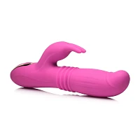 35-Function Lil Swell Thrusting and Swelling Waterproof Rechargeable G-Spot Rabbit Vibrator - 8.7 Inch
