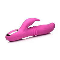 35-Function Lil Swell Thrusting and Swelling Waterproof Rechargeable G-Spot Rabbit Vibrator - 8.7 Inch