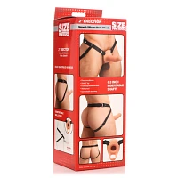 Smooth Penis Sheath with Harness - Tan