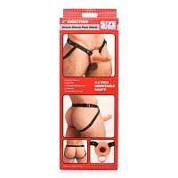 Smooth Penis Sheath with Harness - Tan