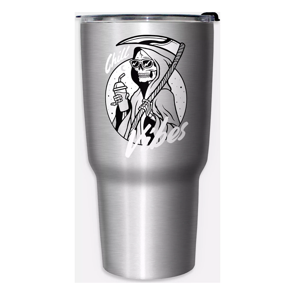 Chill Vibes Reaper Travel Tumbler - 27 oz.