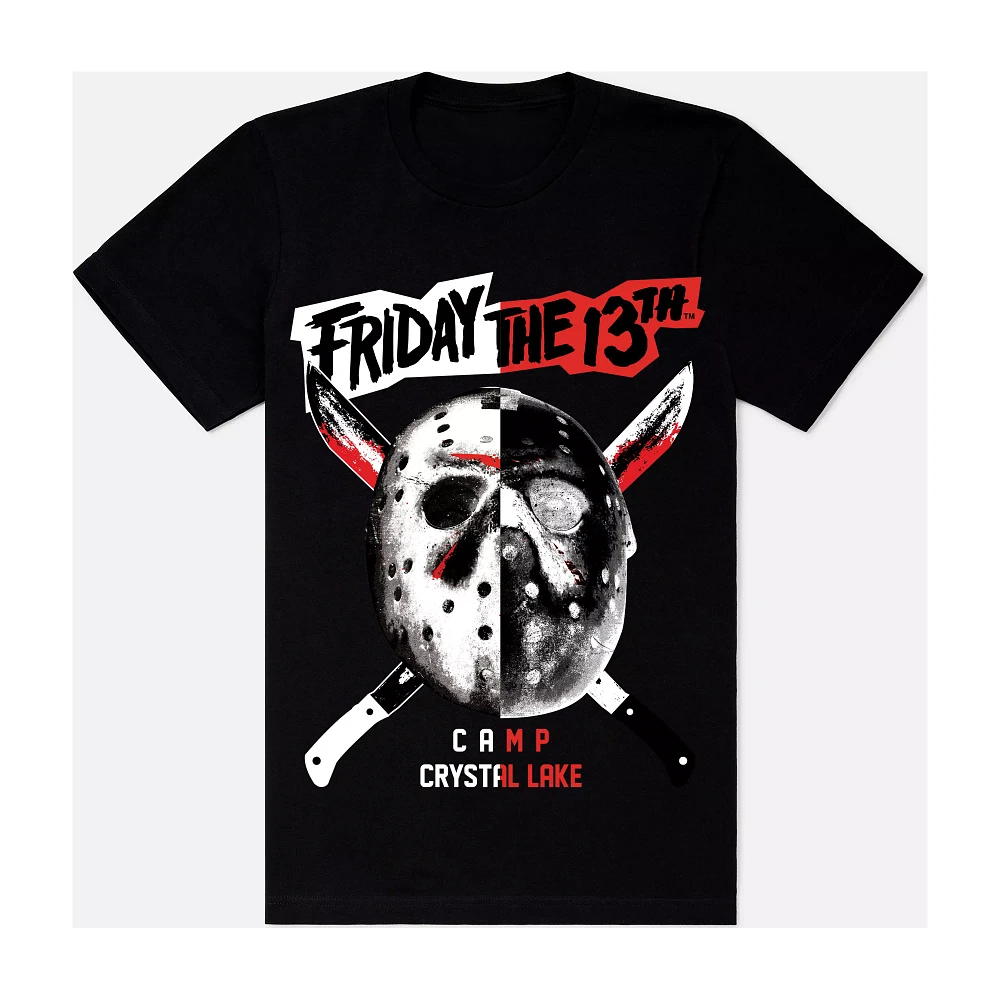 Jason Voorhees Split Mask T Shirt - Friday the 13th
