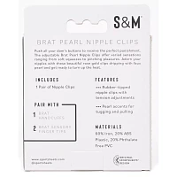 Brat Pearl-Effect Nipple Clips