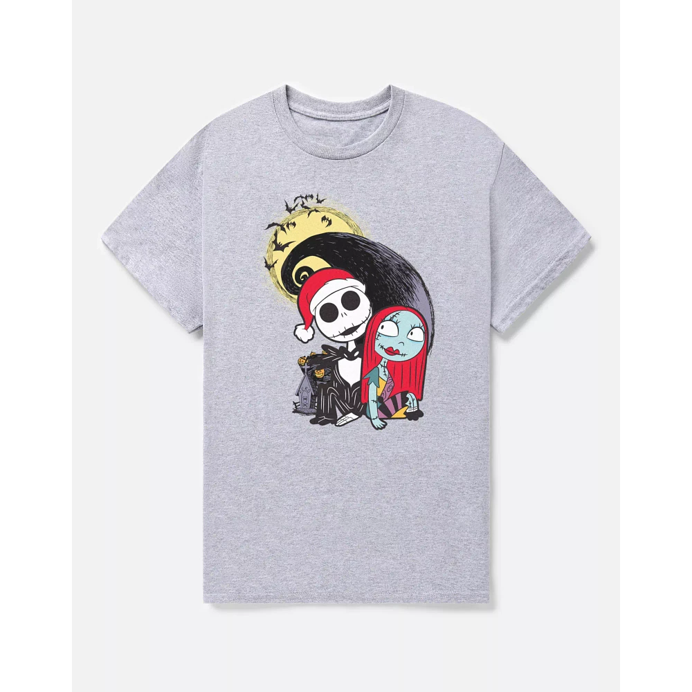 Jack Skellington and Sally Christmas T Shirt - The Nightmare Before