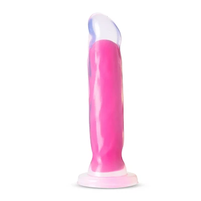 Glow in the Dark Neo Elite Marquee Silicone Dual Density Dildo - 8 Inch
