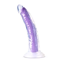 Glow in the Dark Purple Neo Elite Dildo - 7.5 Inch