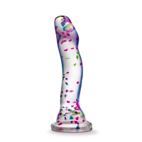 Glow in the Dark Neo Elite Hanky-Panky Confetti Dildo - 7.5 Inch