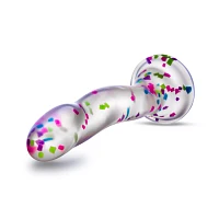 Glow in the Dark Neo Elite Hanky-Panky Confetti Dildo - 7.5 Inch