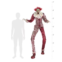 6 Ft 7 In Creepy Towering Clown Animatronic