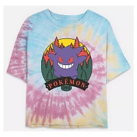 Pokémon Attack Tie Dye Cropped T Shirt